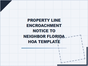 Florida Hoa Property Encroachment Notice Template